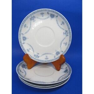 Johnson Brothers Villiers Set Of 4 Vintage 5 3/4" Saucers Only  VGC Discontinued